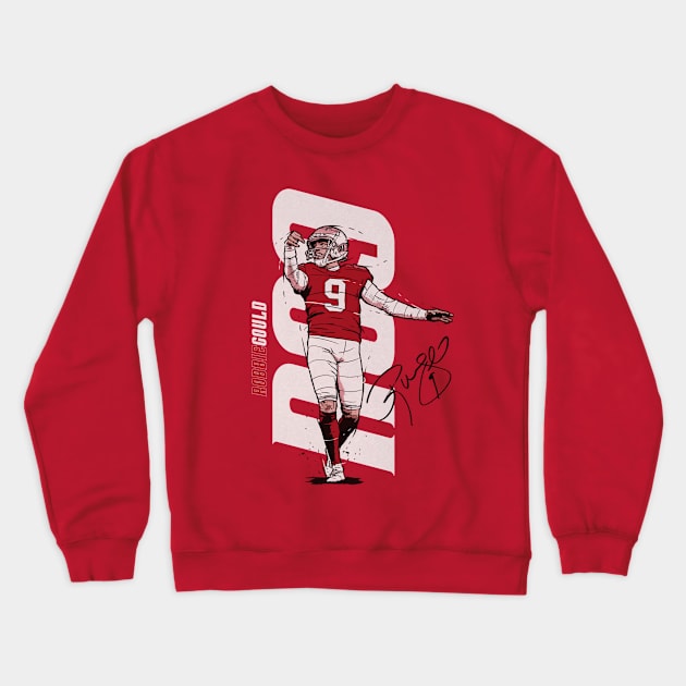 Robbie Gould San Francisco Vertical Crewneck Sweatshirt by MASTER_SHAOLIN